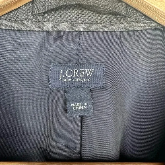 J. Crew Grey Ludlow Italian Super 120’s Wool Two Button Blazer Sport Coat 36R